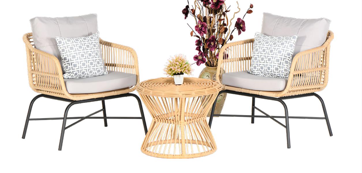 Garden Furniture Set 3-piece Sofa Set Terrace Chairs Coffee Table High-Quality Lounge