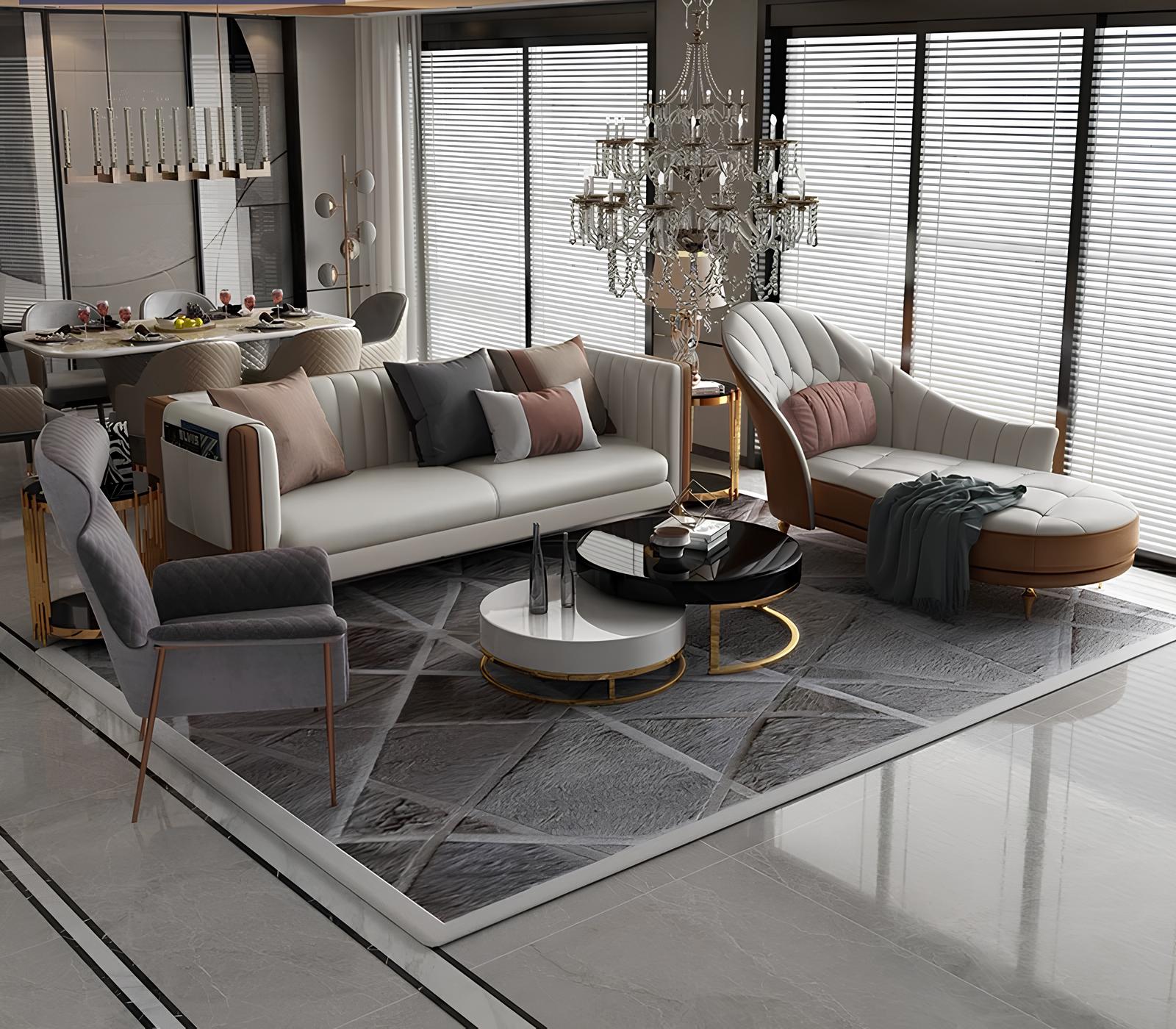 Three-seater couch upholstery sofa chaise longue 3+2 seat sofas couches leather velvet