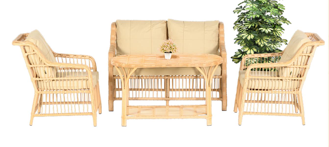 4-piece garden furniture set, seating furniture, sofa set, terrace table, modern sofa couch.