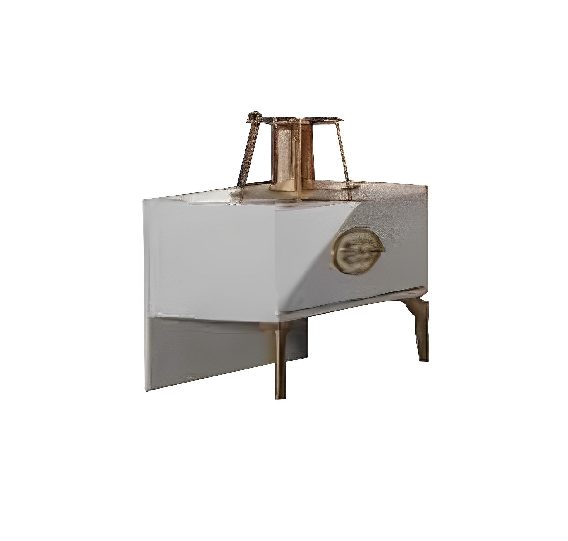 Wooden nightstand for a cozy youth room design Stylish White