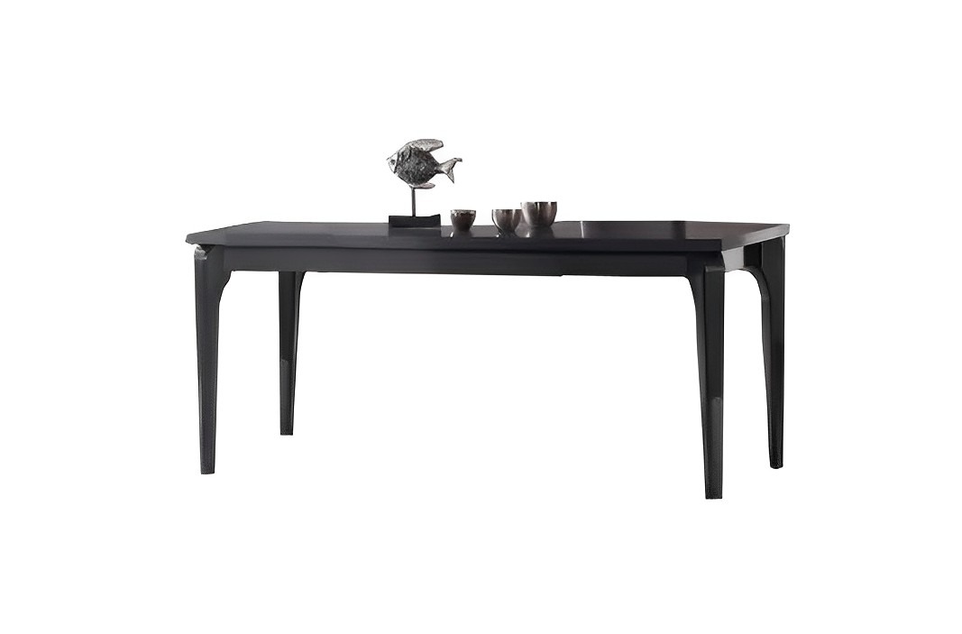 Dining Room Dining Table Black Wooden Table Kitchen Table Modern Furniture Luxury