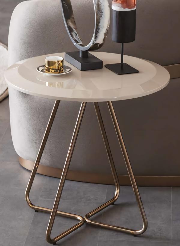 Side table coffee table round sofa table coffee table high gloss