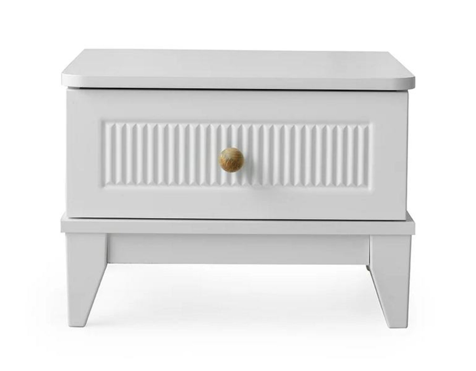 Compact bedside table for the children\'s room with drawers in stylish design.