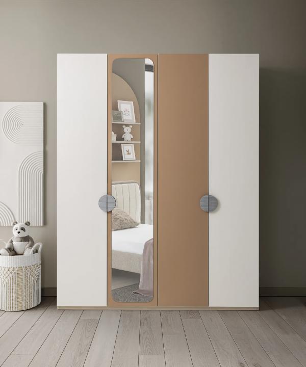 Wardrobe Modern Mirror Timeless Design Stylish Storage Furniture