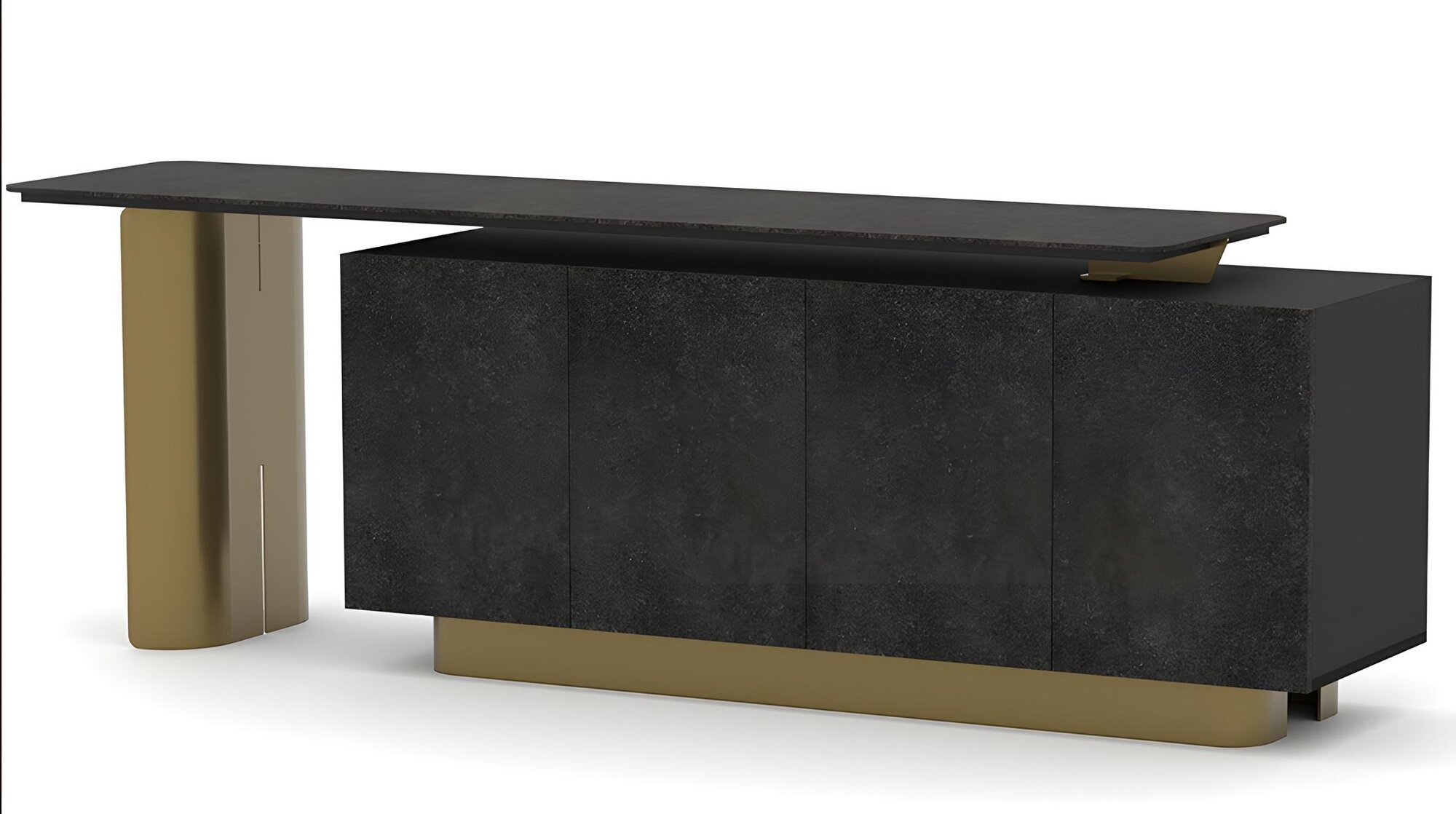 Luxury sideboard office cabinet sideboard console cabinet study gold