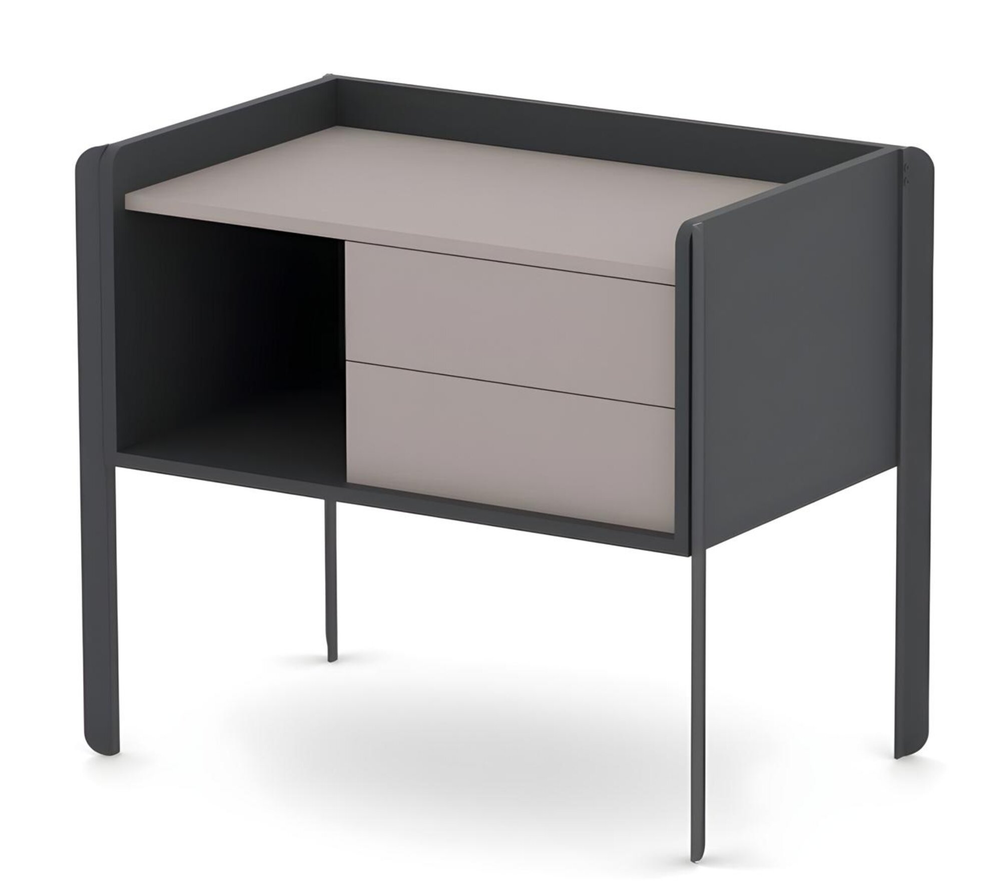 Side cabinet office cabinet dresser with 2 drawers office equipment