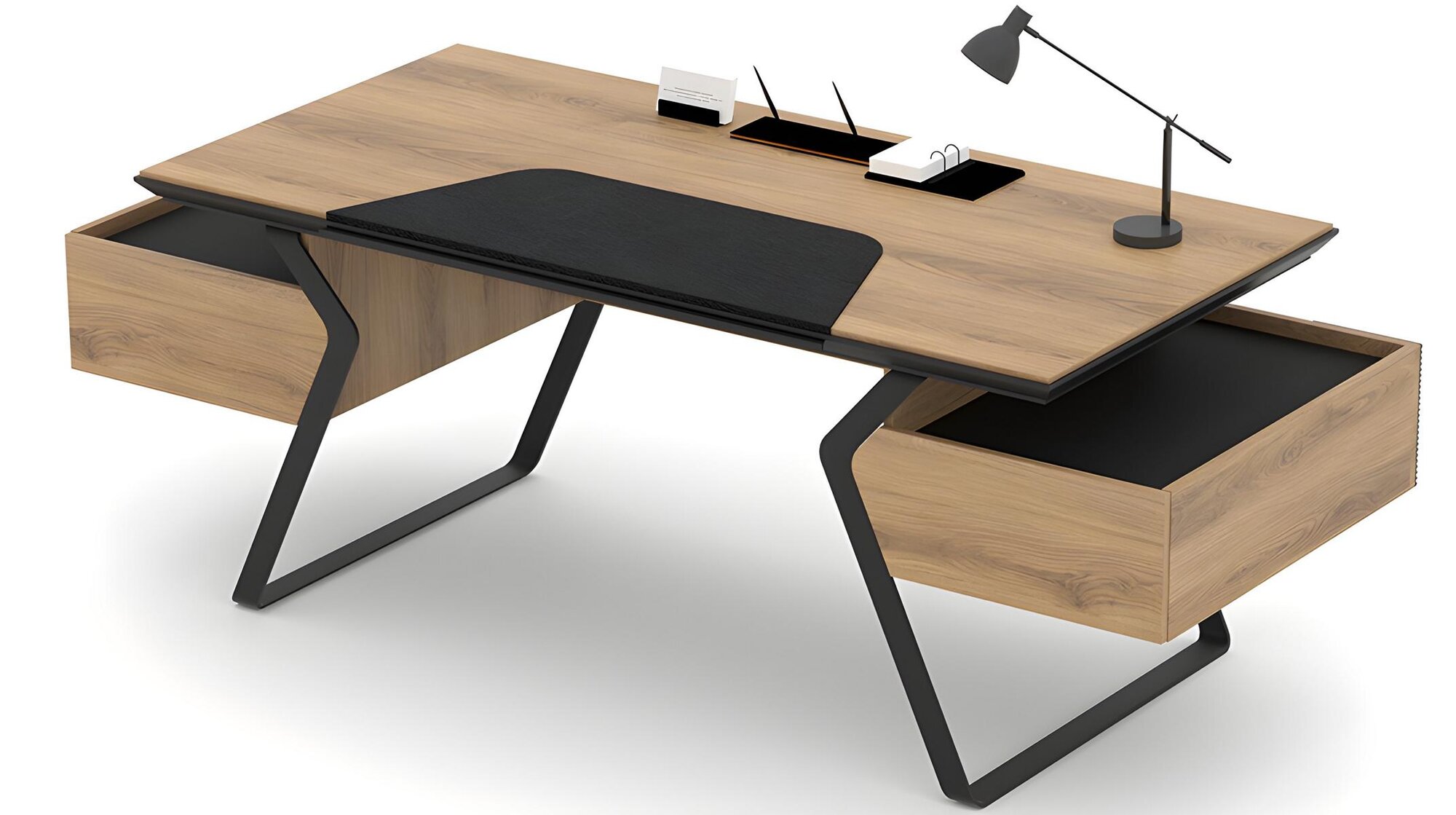 Desk office table computer table study room desk 2 drawers