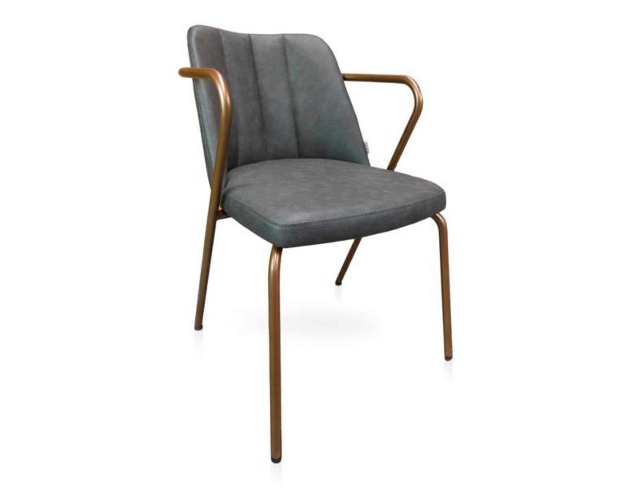 Chair dining chair ergonomic padded metal legs backrest