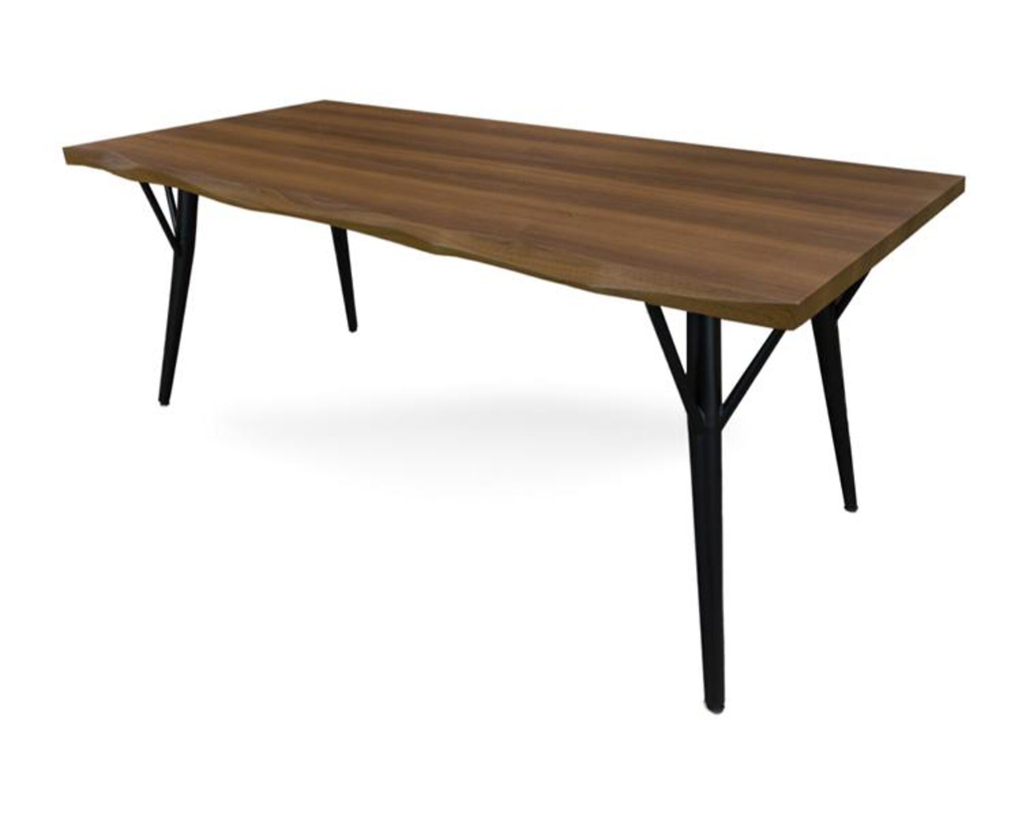 Dining table dining room table kitchen table wooden table with live edge original