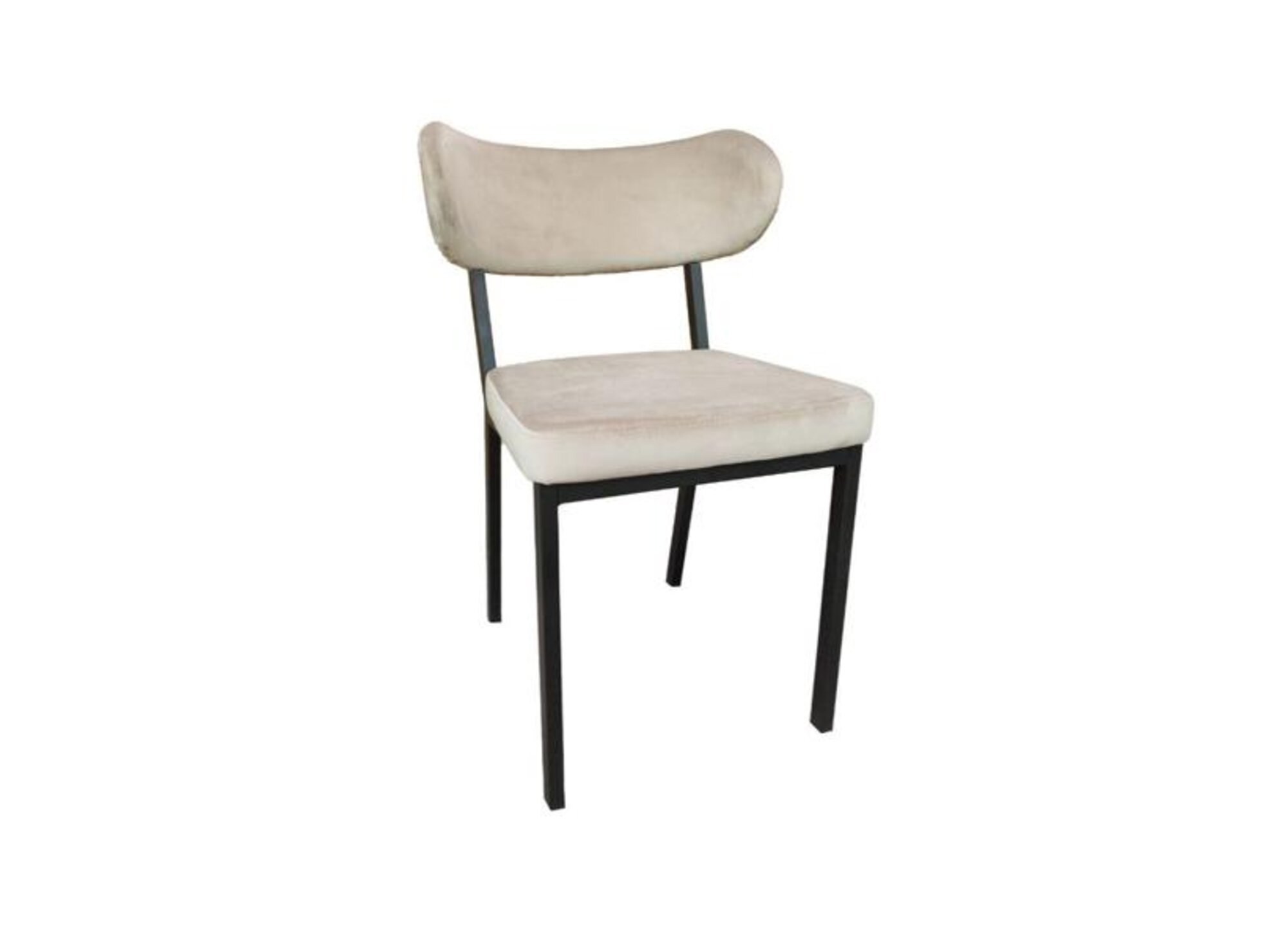 Chair dining chair living room chair upholstered chair metal legs fabric