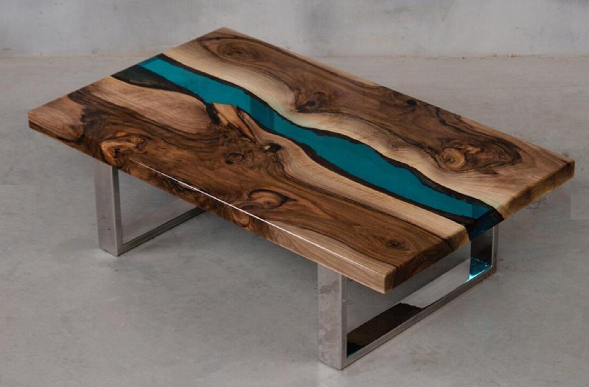 Rectangular Coffee Table Modern Design Wood Brown Furniture Living Room Coffee Tables