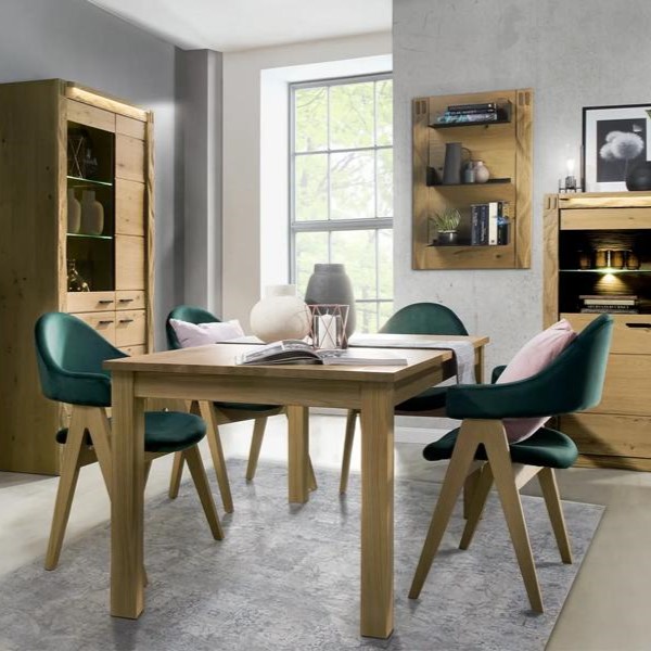 Dining Room Modern Set Dining Table + 4x Chairs Designer Luxurious Furniture