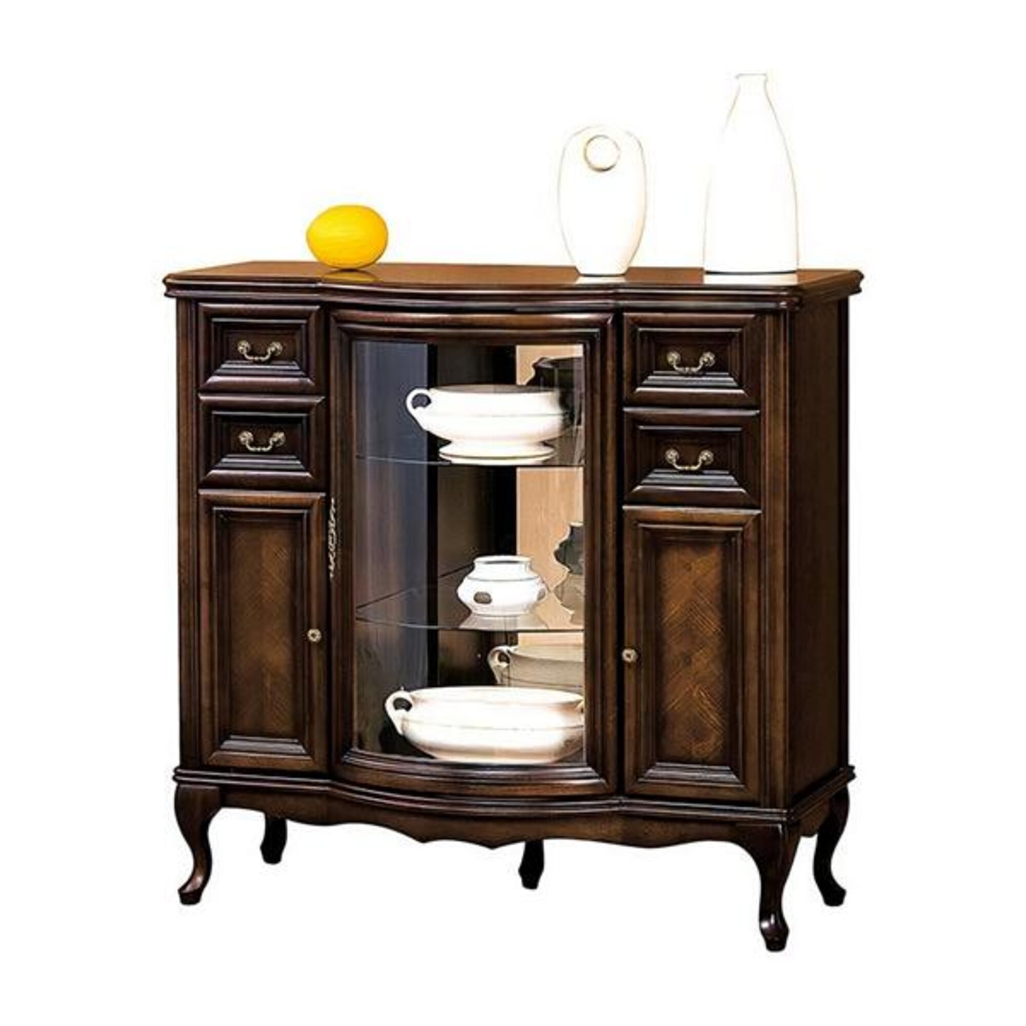 Chest of drawers living room cabinet storage furniture antique cabinet glass display