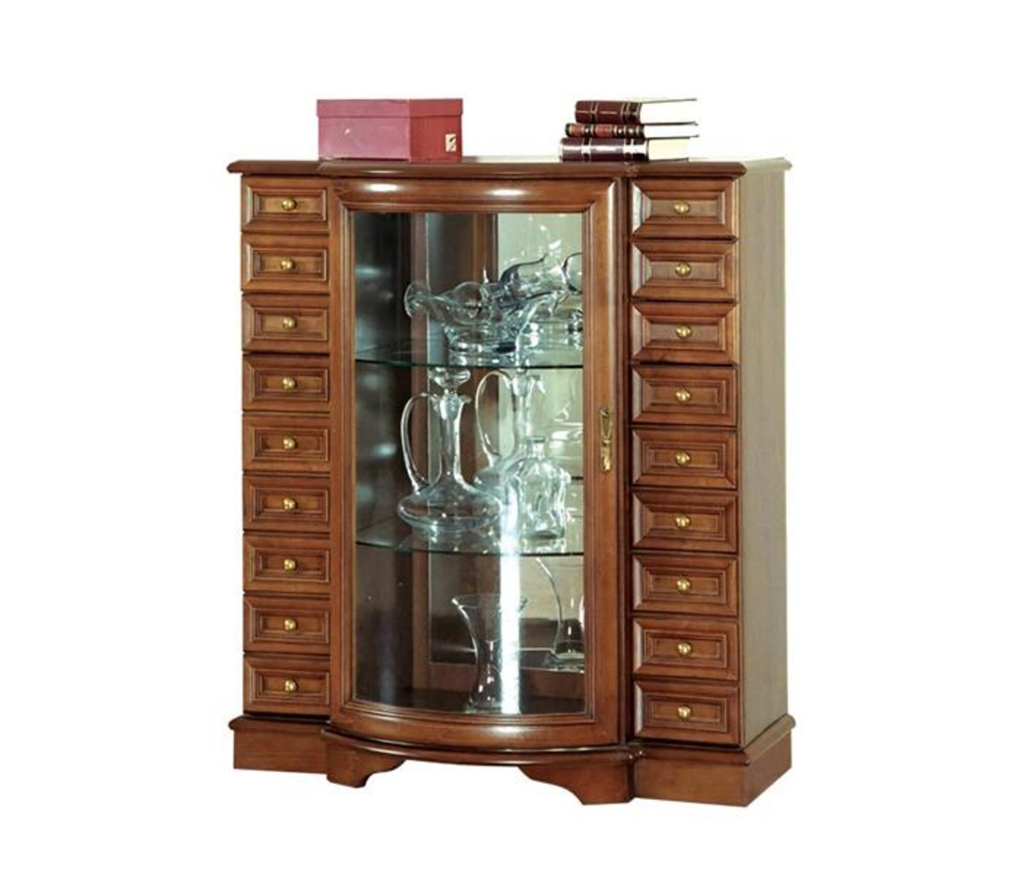 Showcase drawer cabinet glass showcase display case glass cabinet shelf showcase