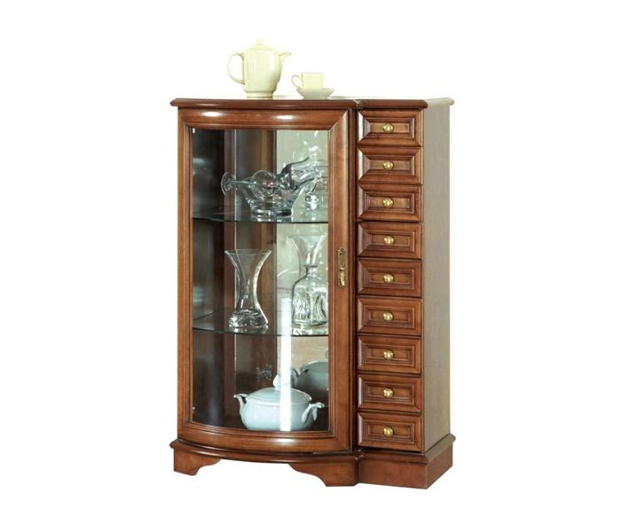Display case glass display case showcase glass cabinet shelf display drawer cabinet