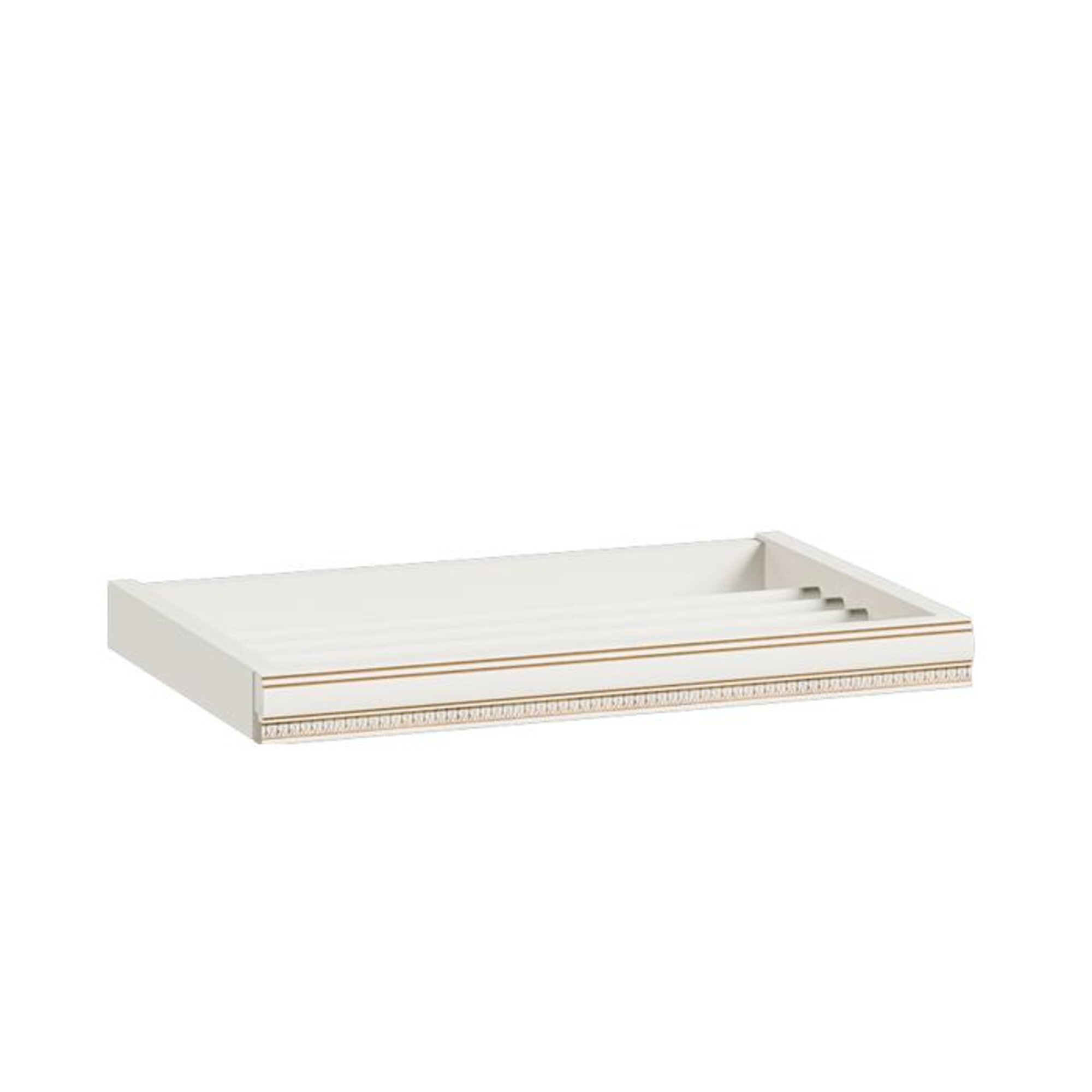 Luxury Pull Out Trousers Rack for Wardrobe White Gold Finish Sofort