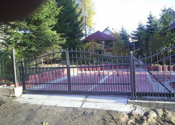 Wrought iron sliding gate modern electric gates driveway sliding gate 1m M083
