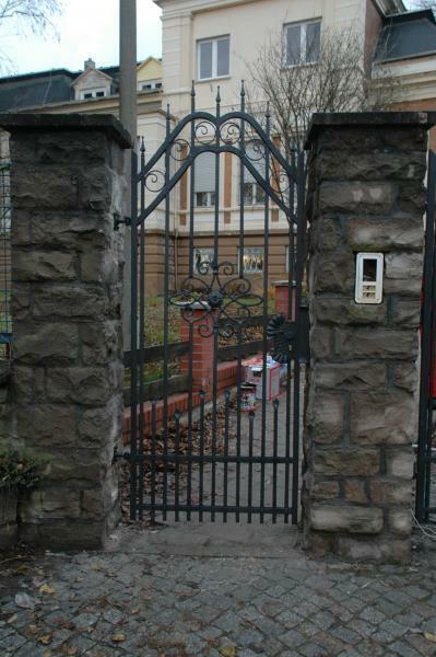 Garden gate front door entrance door wrought iron custom made iron gates M284
