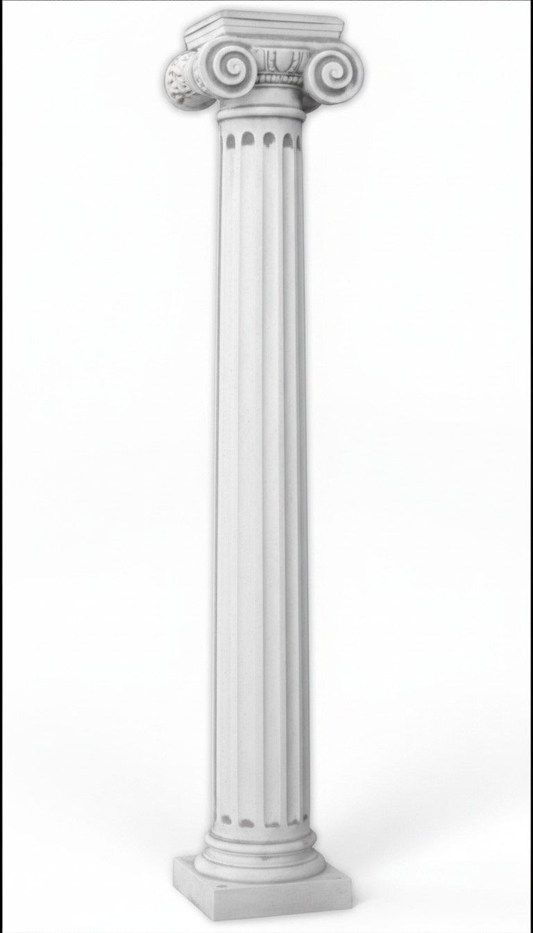 211cm Ancient Column Pillars Stone Sculpture Statue Roman Garden Style Stone 262