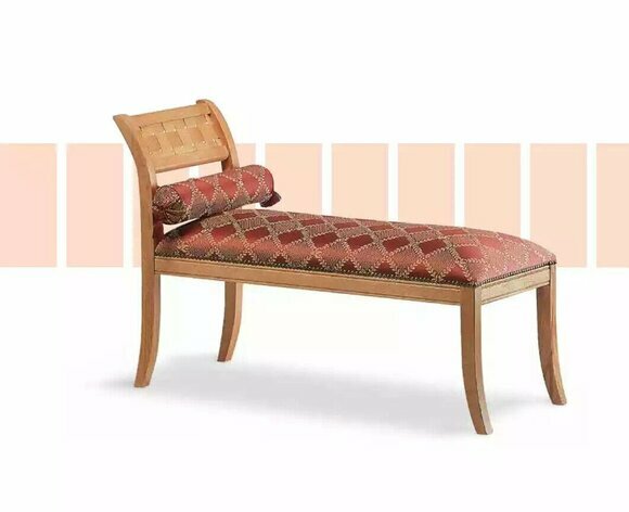 Classic chaise longue living room lounge seating New textile furniture