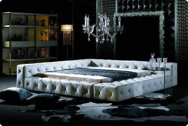 Designer Luxury Waterbed Bed Beds Complete System Double Bed Leather Hotel New