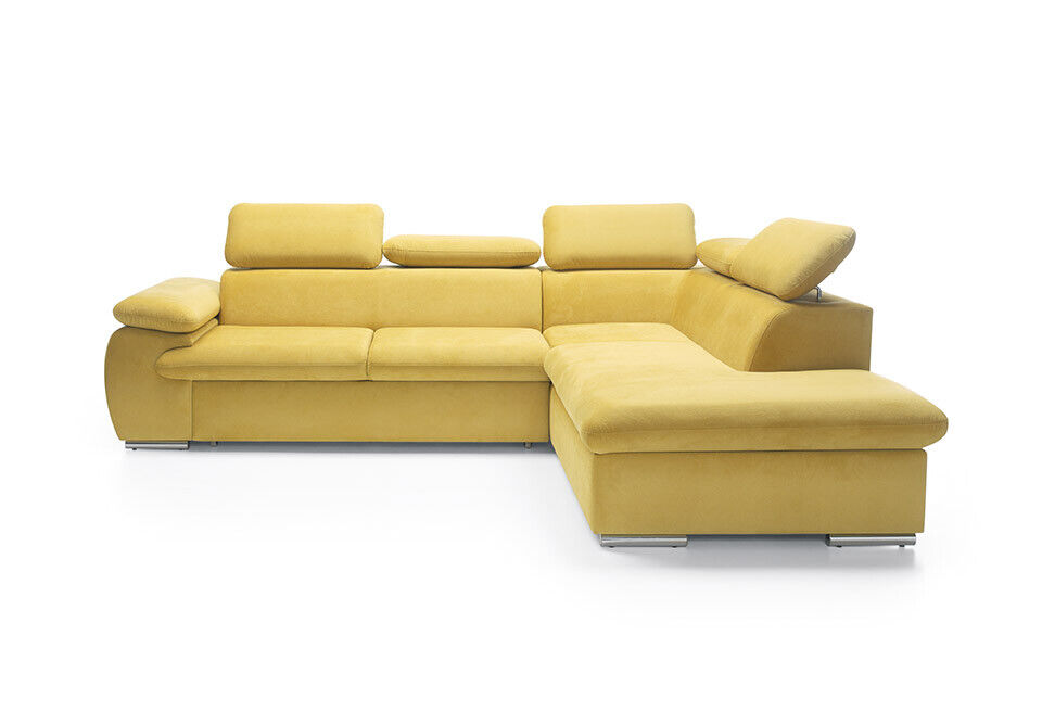 Design corner sofa L-shape sofa couch upholstery sofa bed textile bed function sleep