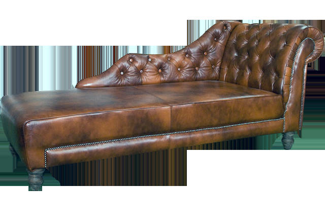 Chaise Longues Chesterfield Lounger Chaise Leather Textile Fabric Sofa Relax New Luton
