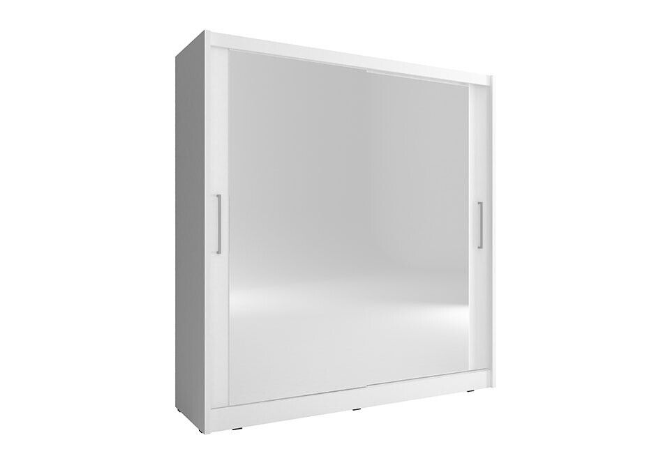 Mirror cabinet bedroom floating 200cm clothes cupboards sliding doors