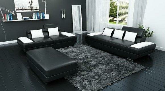 Sofa set leather sofa 3+2 upholstery couch sofa set set + stool sofas 2719A