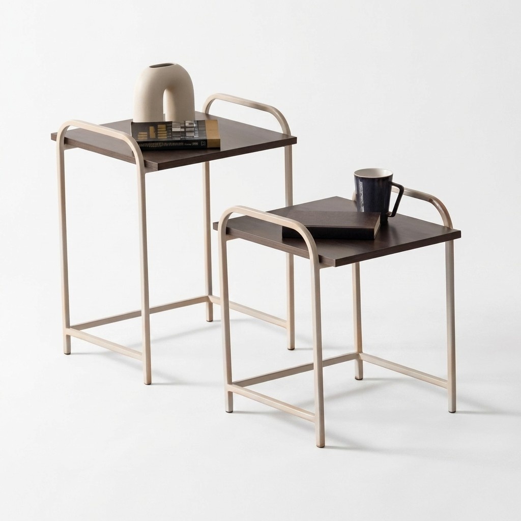2-Piece Side Table Set: Minimalist, Stable & Elegant Coffee Table