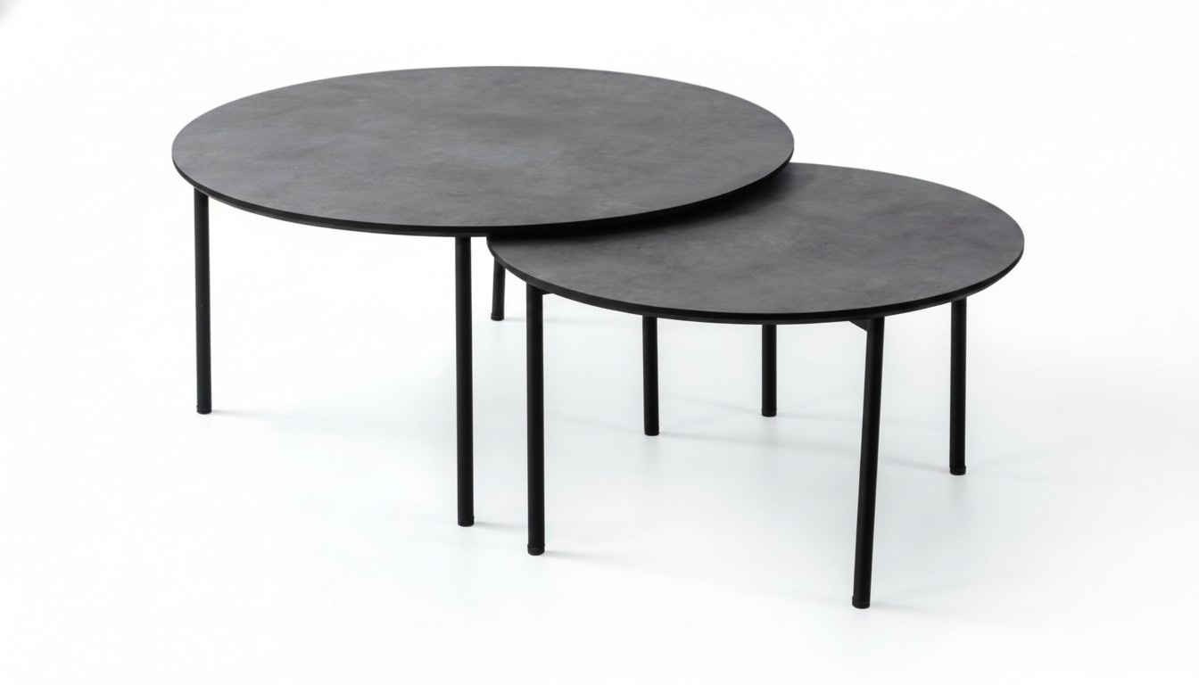 2x Coffee tables Round tables Low tables Living room tables Side tables