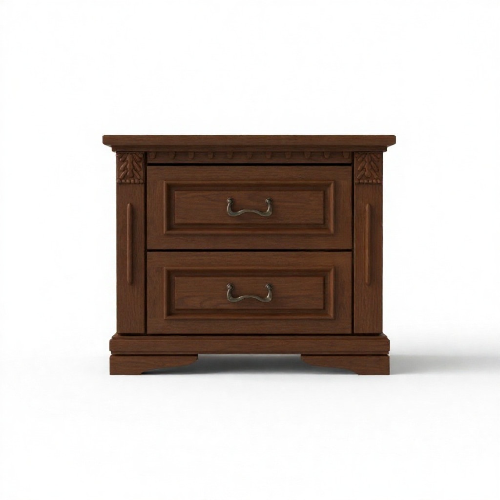 2x Set Classic Nightstands Night Table Night Consoles Table Solid Wood OSZN