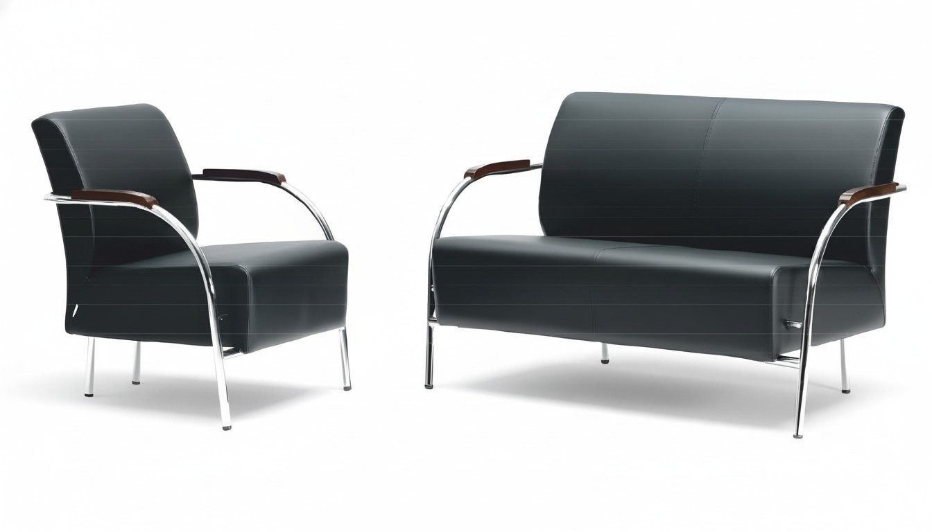 2-Seater Designer Sofa Armchair Upholstered Sofas Couches Fabric Textile Leather