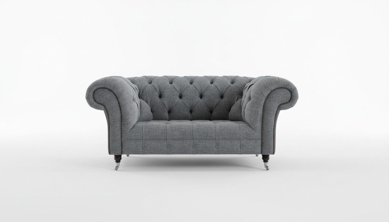 2 seater couch Chesterfield leather upholstery sofa couches sofas designer new textile