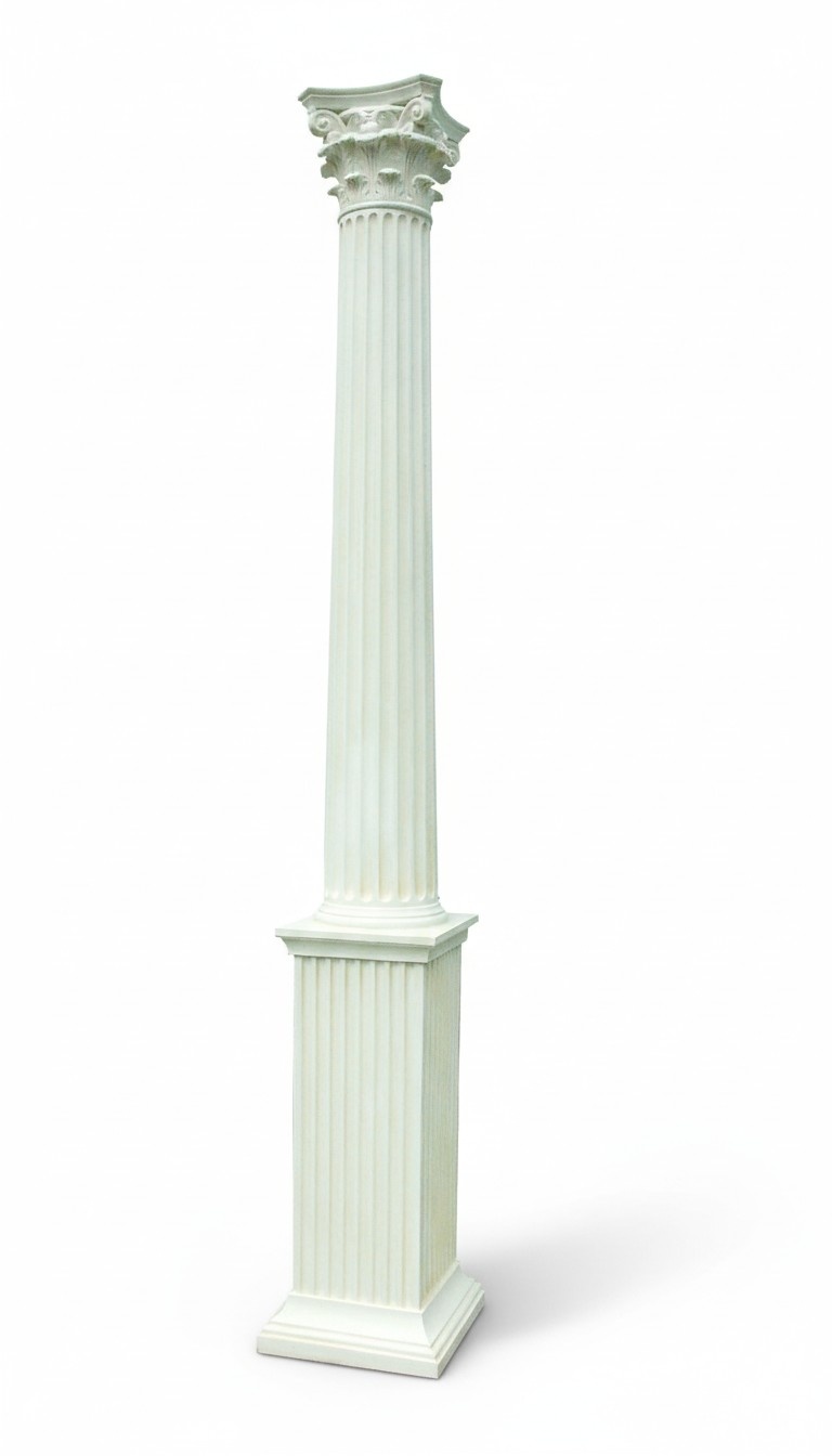 Design 313 cm height antique greek corinthian column style decorative furniture