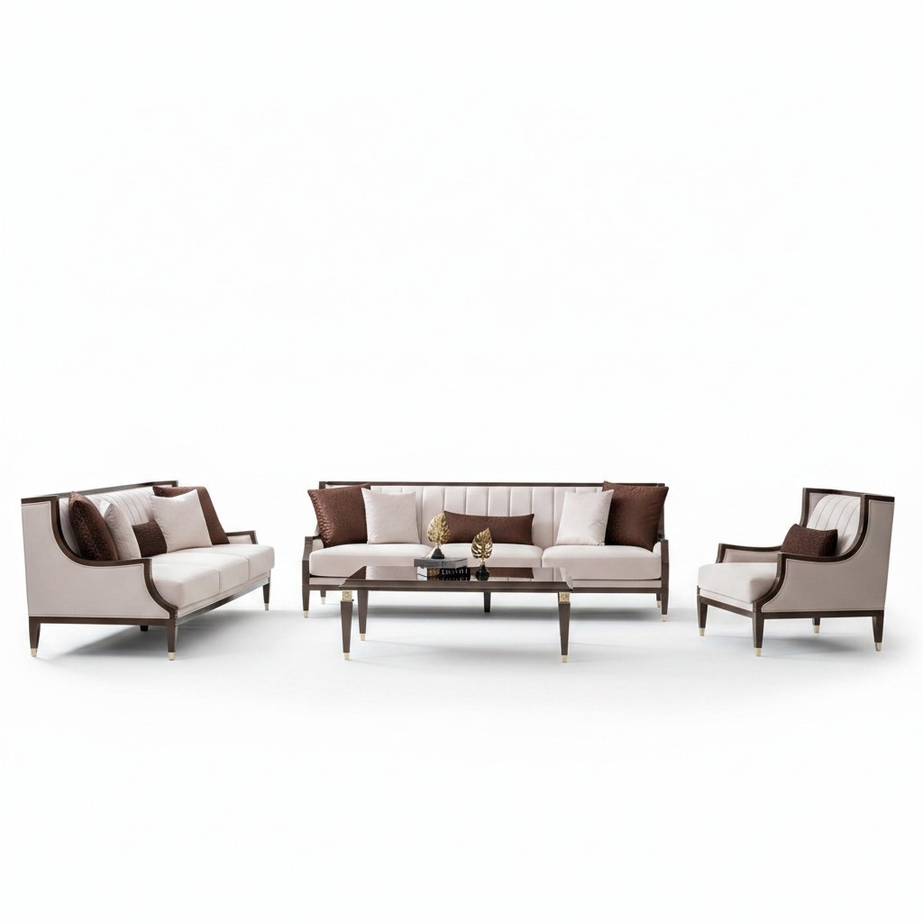 3-Seater & Coffee Table – Cozy Set for the Living Room