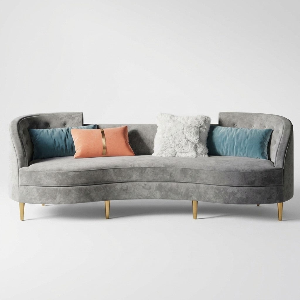 3 Seater Fabric Sofa Living Landscape Relax Seat Design Couch Lounge Sofas Textile