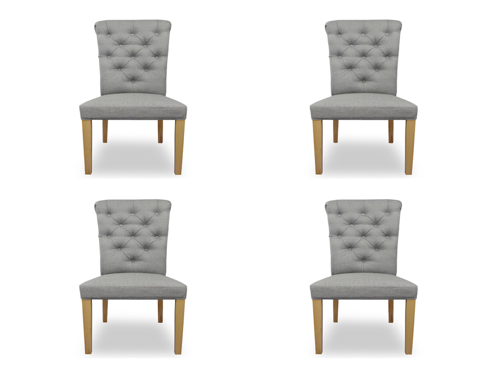 4x chairs chair upholstery design lounge seat Lehn set armchair Chesterfield new