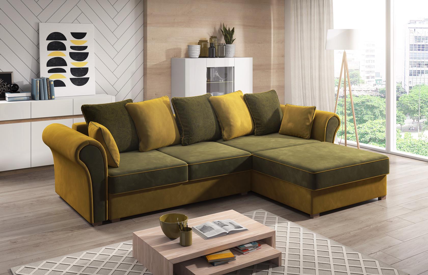 Designer Living Landscape L Shape Couch Corner Sofa Upholstery Set Corner Sofa Set