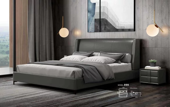 Bed Cushion Design Luxury Double Hotel Beds 180x200cm Sleeping Room