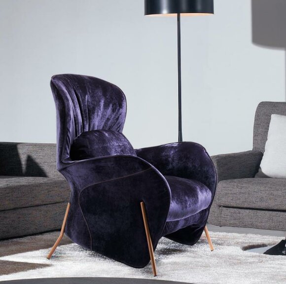 Armchair Club Lounge Designer Chair Upholstery Sofa 1 Seater Relax