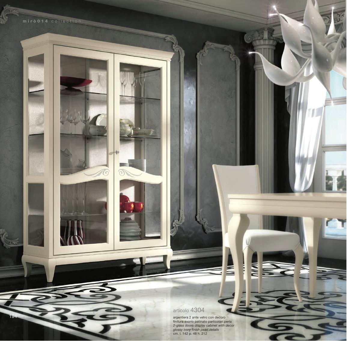 Luxury Window Display Cabinet Glass Cabinet Wood Shelf Modern Cabinets