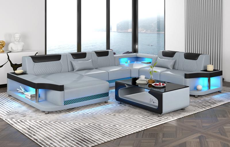 Corner Sofas U Shape Modern Upholstery Living Room Furniture Corner Sofa Leather Sofa Design Sofa