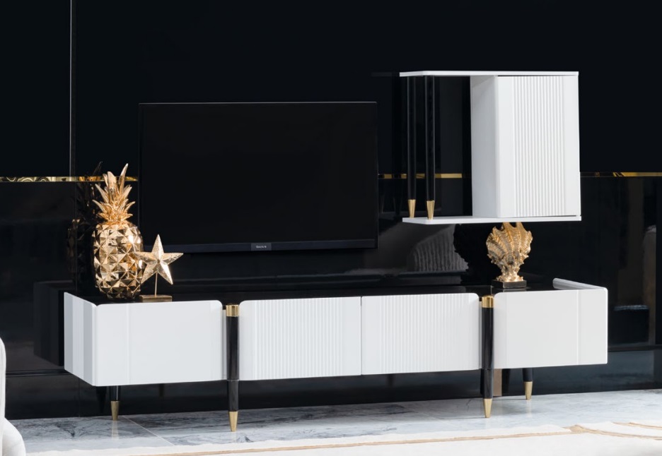 Sideboard cabinet tv wood lowboard dresser design furniture new living wall rtv cabinet