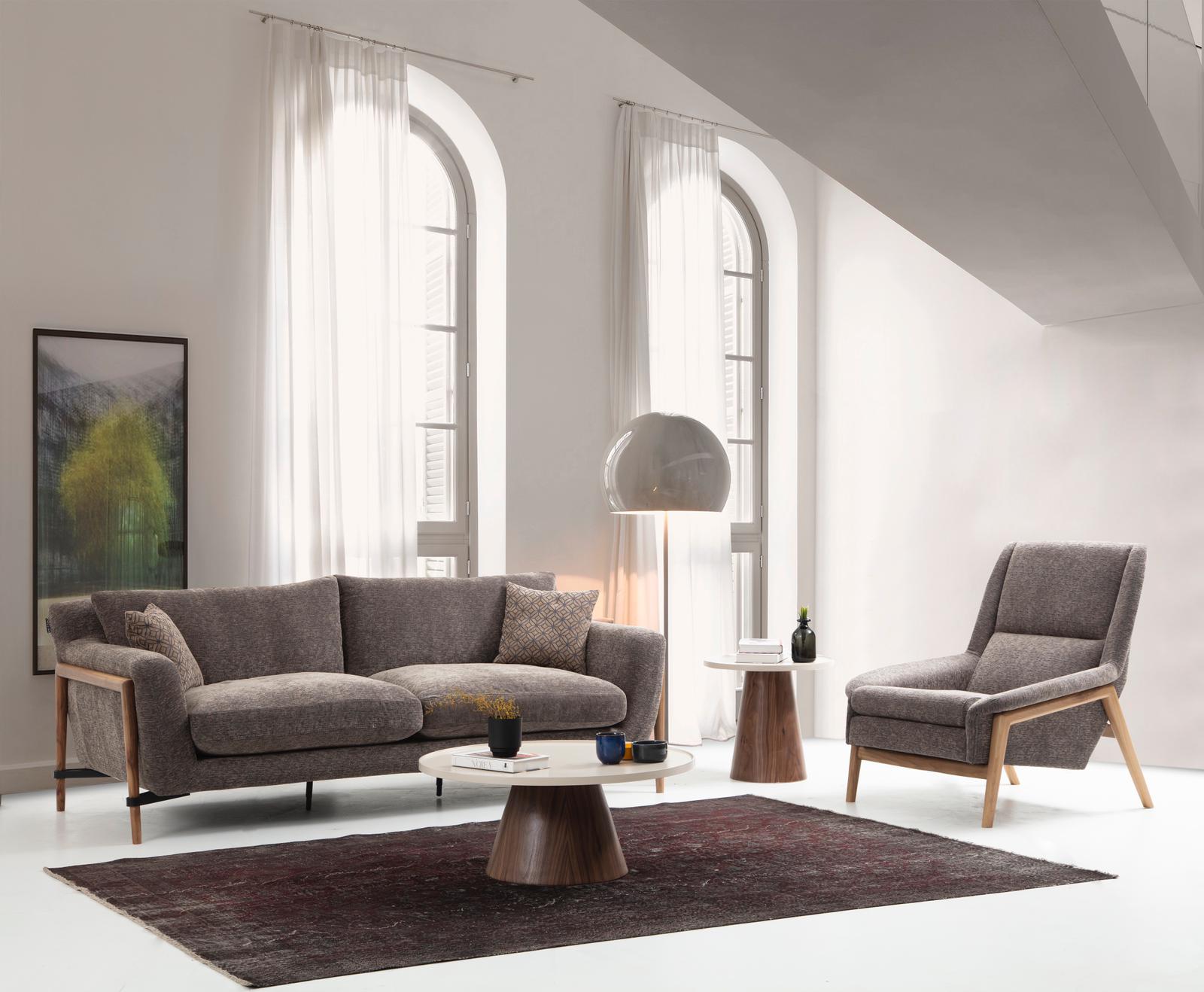Sofas Sofa Set 4 Seater Armchair Four Seater Fabric Living Room Grey