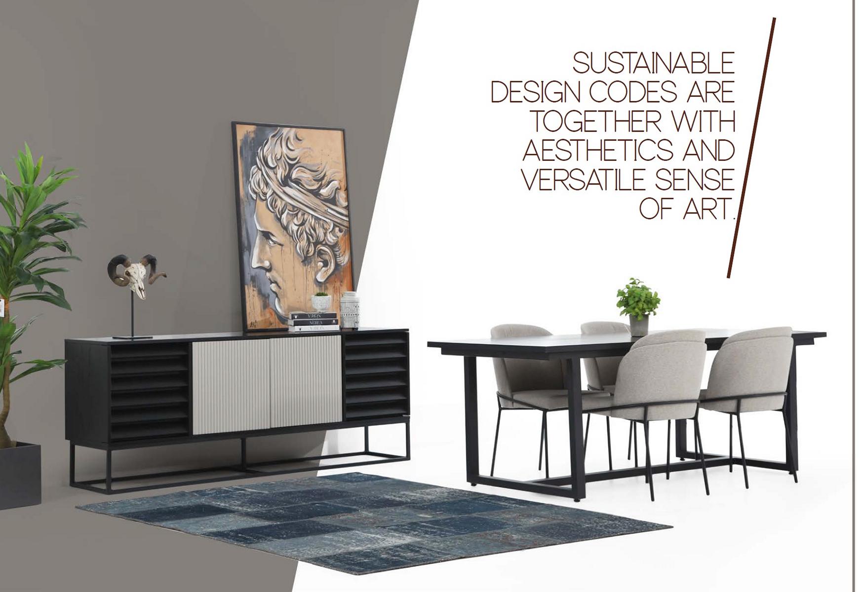 *Dining Area Dining Group Dining Room Dining Table Chairs 8pcs Wood Black Set