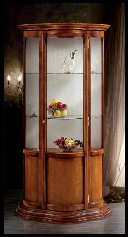 Glass cabinets Luxury sideboard cabinets Brown showcase Italian furniture