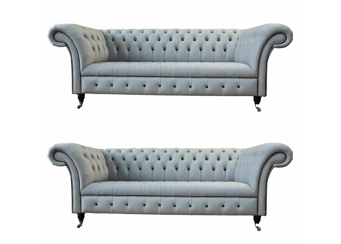 Designer living room set 2x 3 seater sofas Luxury living room set