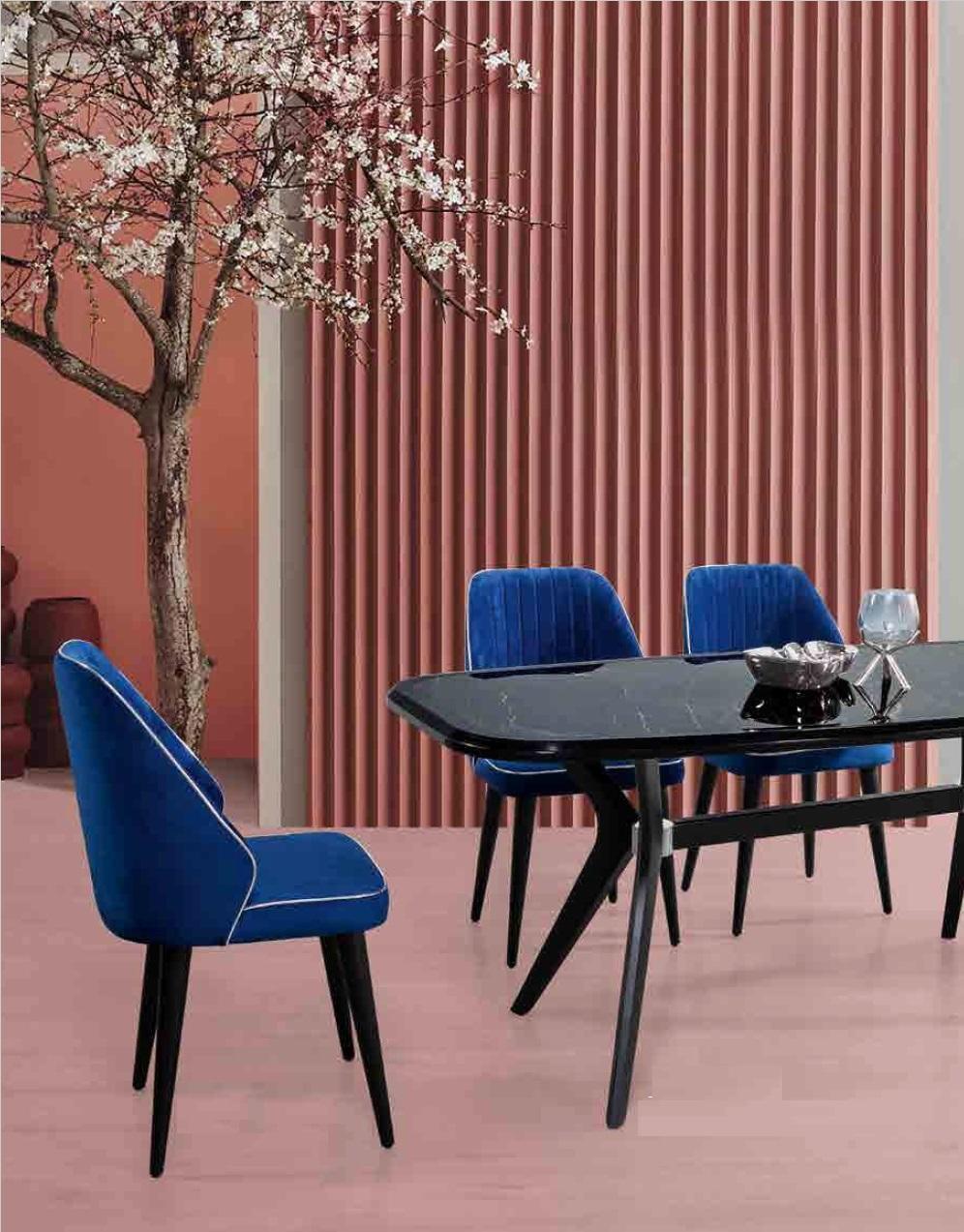 Dining room set settee seat furniture dining group dining table upholstery 5 pcs.