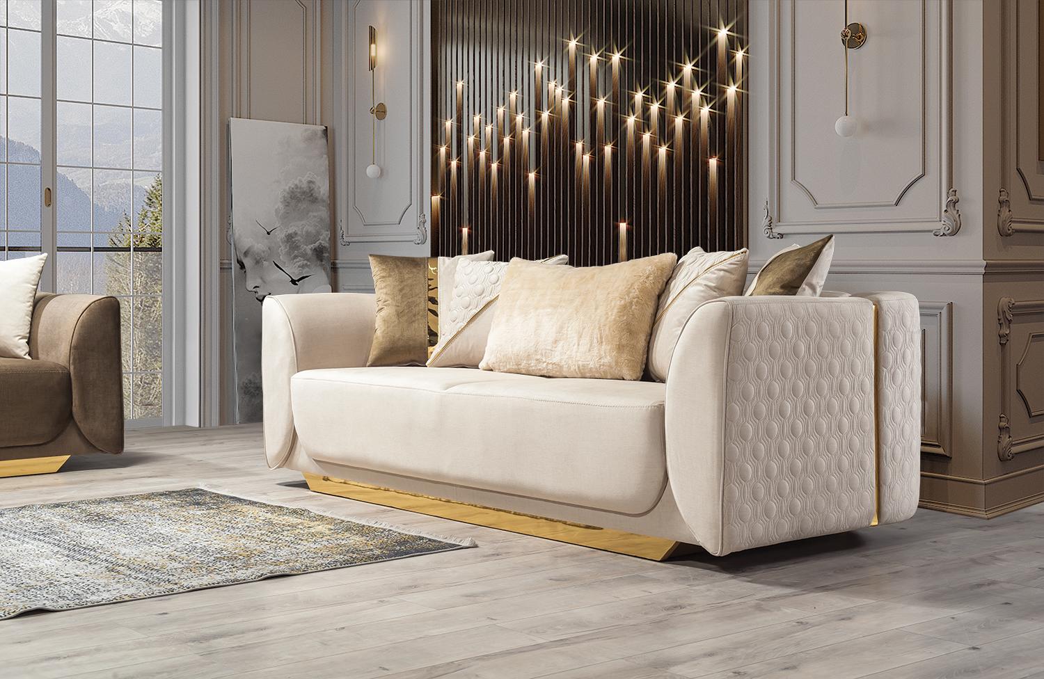 Design 3 Seater Relax Sofas Club Lounge Sofa Textile Upholstery Couch Fabric Couches